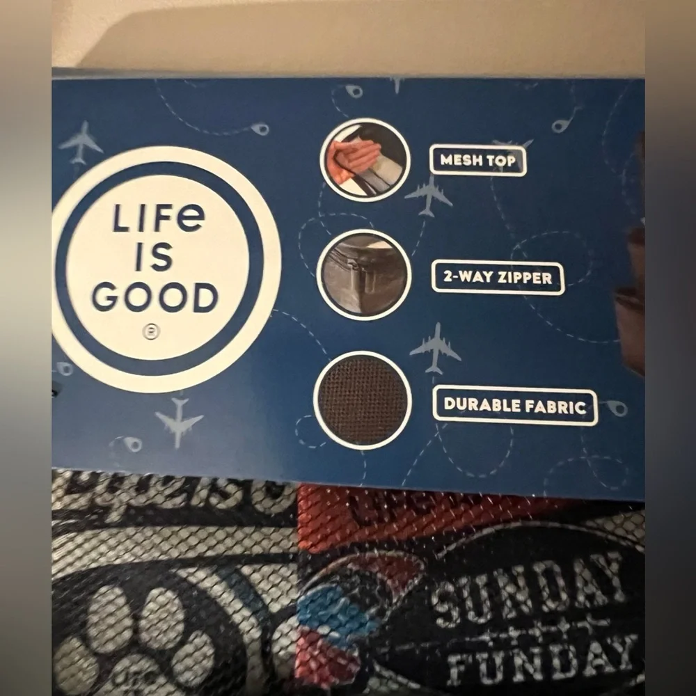 LIFE IS GOOD | 6 PIECE TRAVEL PACKING CUBE SET